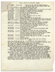 Moe Howard Handwritten Skit, Signed Multiple Times, for The Three Stooges ''Operation Scene''